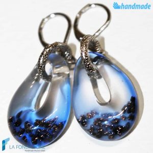 Orecchini Sparkling Blu in vetro di Murano - EARRINGSC0004