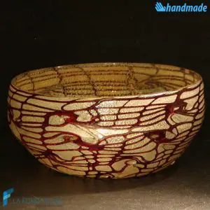 Bowl emptier pocket Grid made in Murano glass - BOWL0001