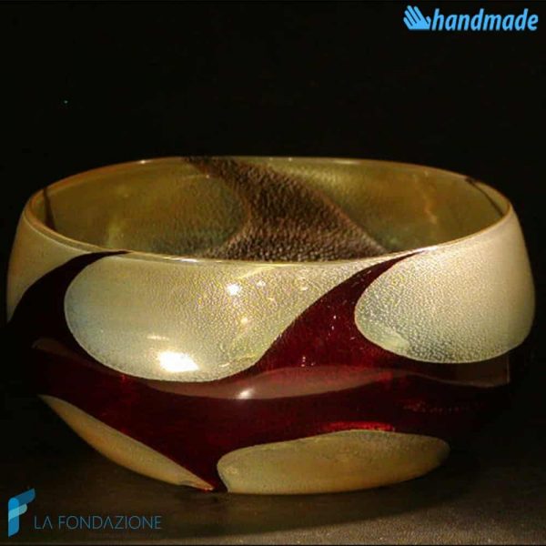 Bowl emptier pocket Dark Wave made in Murano glass - BOWL0003