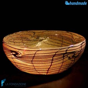 Bowl Rete Svuotatasche in vetro di Murano - BOWL0004