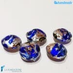 Blue Pearls Schisse Wave 16mm made in Murano glass – PERLA007