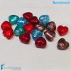 Set of 10 Mixed Hearts with Aventurine Pearls - La Fondazione - PERLA021