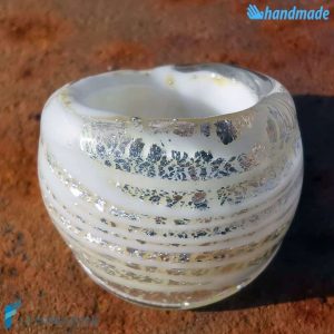 Snow Band Ring Handmade Murano glass - La Fondazione - RINGS0122