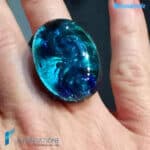 Anello Smeraldo Blu con avventurina – La Fondazione – RINGS0138