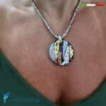 Parure Laguna Lilla con collana e anello in vetro di Murano – La Fondazione snc – PARU0059