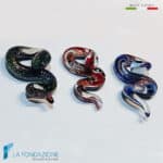 Tris Collana Serpente Cobra Blu con avventurina in vetro di Murano – La Fondazione snc