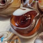 Perle Fenicio Sfera con avventurina in vetro di Murano – La Fondazione snc – PERLA056