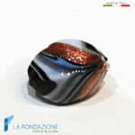 Phoenician Black Oval beads with aventurine | La Fondazione snc | PERLA058