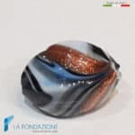 Perle Fenicio Nere Lime con avventurina in vetro di Murano | La Fondazione snc | PERLA058