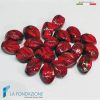 Phoenician Red Oval beads with aventurine | La Fondazione snc | PERLA059