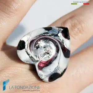 Adjustable heart band ring  | La Fondazione snc | RINGS0011